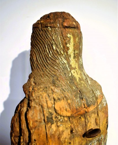 Antiquités - La Vierge - sculpture médiévale en bois, France début du XVe siècle